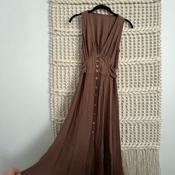 MARSHALLS Extra Small Brown Summer Dresss - Picture 3 of 9